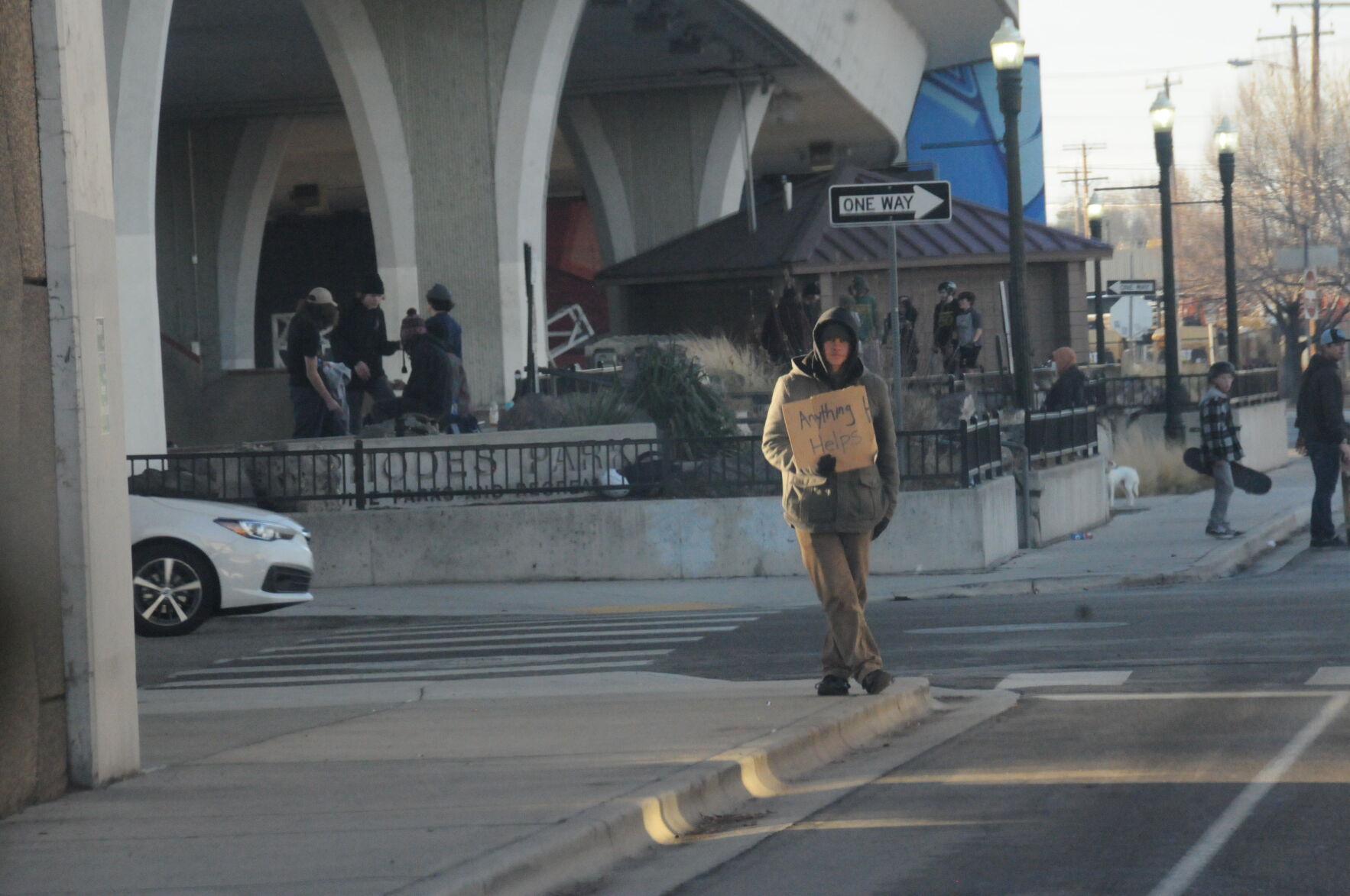 Homeless person photo